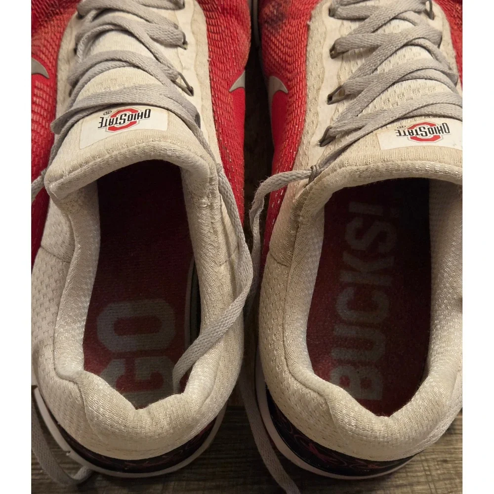 Nike Free Trainer V7 Ohio State Buckeyes Shoes Mens 13 Red Gray White